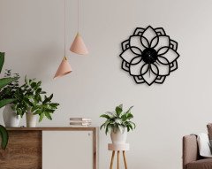 BK Home Dekoratif 45cm Ahşap Duvar Saati-24