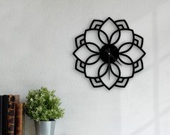 BK Home Dekoratif 45cm Ahşap Duvar Saati-24