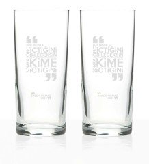Kişiye Özel 2'li Rakı Bardağı Seti (Model 22A)