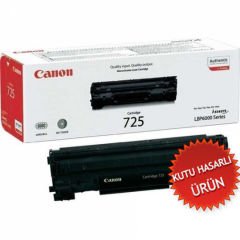 Canon CRG-725 Siyah Orjinal Toner - LBP6000 / LBP6030 / MF3010 (C) (T13335)