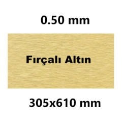Sublimasyon Avrupa Metal Fırçalı Altın 30.5 x 61 cm