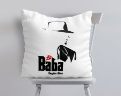 Kişiye Özel Godfather Baba Tasarımlı Beyaz Yastık-16