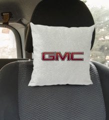 BK Gift GMC Tasarımlı Kare Araç Koltuk Yastığı-1