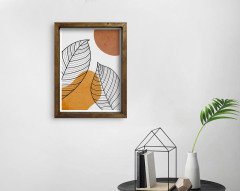 BK Home Doğal Masif Ahşap Çerçeveli Tablo 45x65cm-18