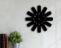 BK Home Dekoratif 45cm Ahşap Duvar Saati-30