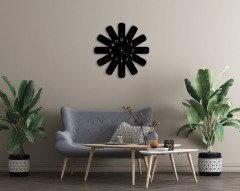 BK Home Dekoratif 45cm Ahşap Duvar Saati-30