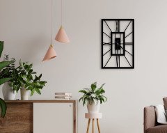 BK Home Dekoratif 45cm Ahşap Duvar Saati-31