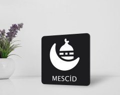 BK Home Mescid Kapı Yönlendirme Levhası