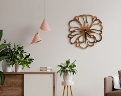 BK Home Dekoratif 45cm Ahşap Duvar Saati-33