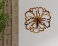 BK Home Dekoratif 45cm Ahşap Duvar Saati-33