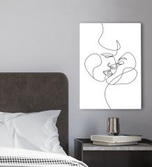 BK Gift Yatak Odası Konseptli Kanvas Tablo 30x50cm-79
