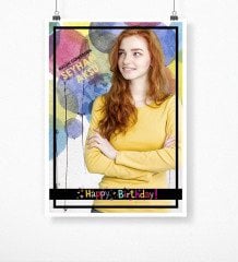 Kişiye Özel Doğum Günü Afiş Poster (50 x 70 cm.) 1