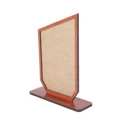 Sublimasyon Metal Baskılı Kahverengi Ahşap Plaket