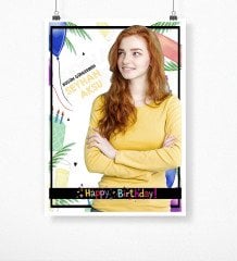 Kişiye Özel Doğum Günü Afiş Poster (50 x 70 cm.) 2