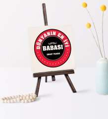 Babalar Gününe Özel Dünyanın En İyi Babası Şovaleli Doğal Taş - 7