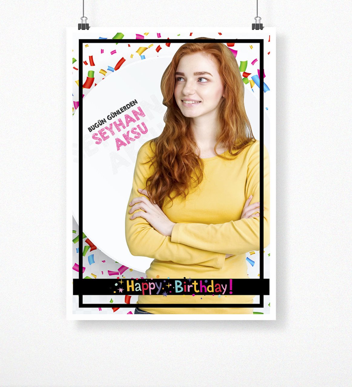 Kişiye Özel Doğum Günü Afiş Poster (50 x 70 cm.) 3