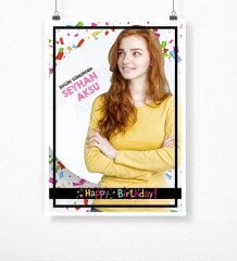 Kişiye Özel Doğum Günü Afiş Poster (50 x 70 cm.) 3