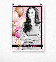 Kişiye Özel Doğum Günü Afiş Poster (50 x 70 cm.) 4
