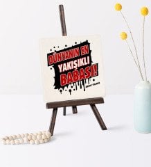 Babalar Gününe Özel Dünyanın En Yakışıklı Babası Şovaleli Doğal Taş - 1