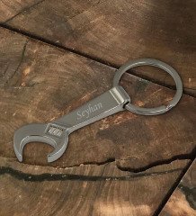 BK Gift Kişiye Özel İsimli 2227 İngiliz Anahtarı Metal Anahtarlık