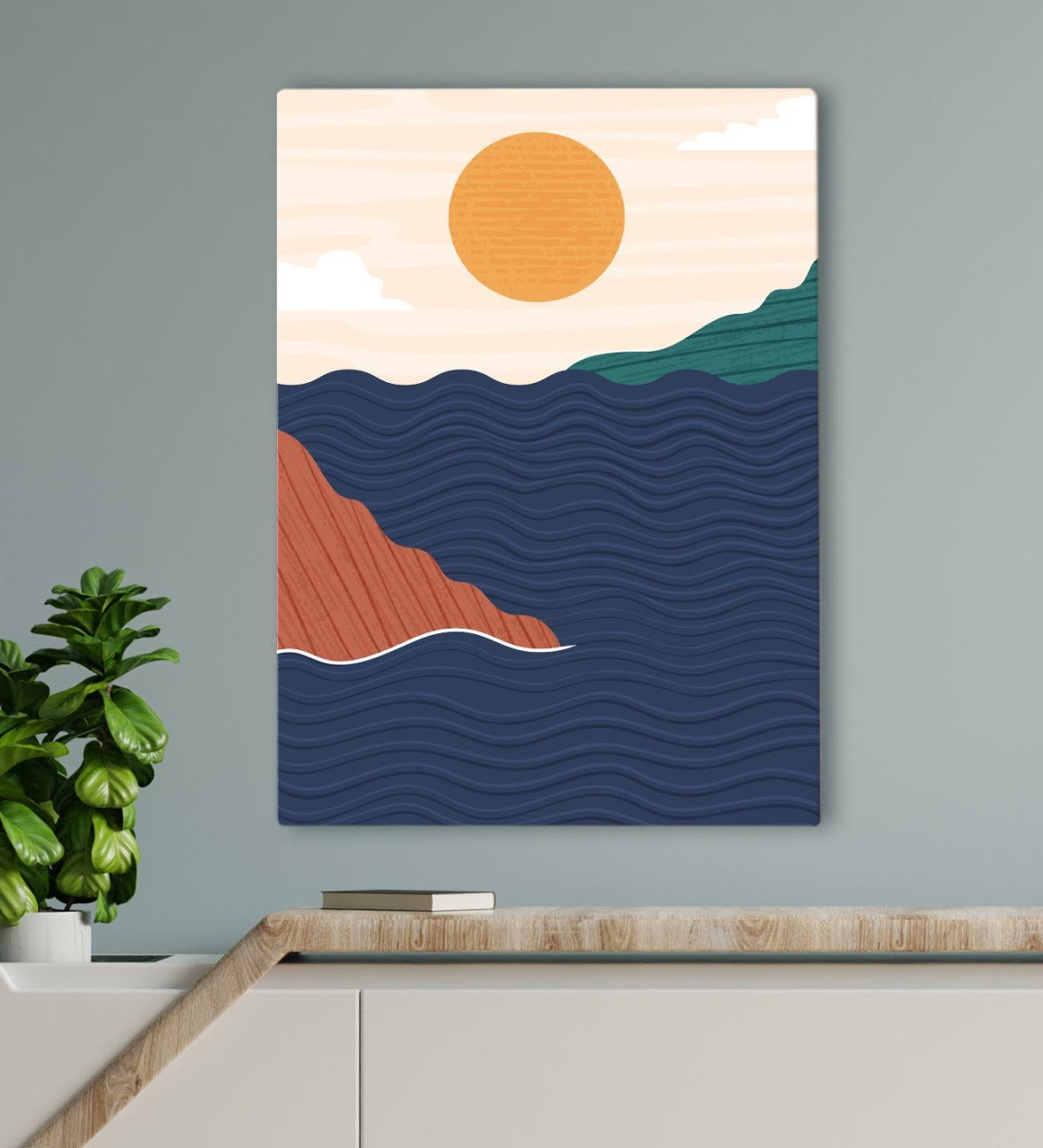 BK Gift Otel Odası Konseptli Kanvas Tablo 70x100cm-79