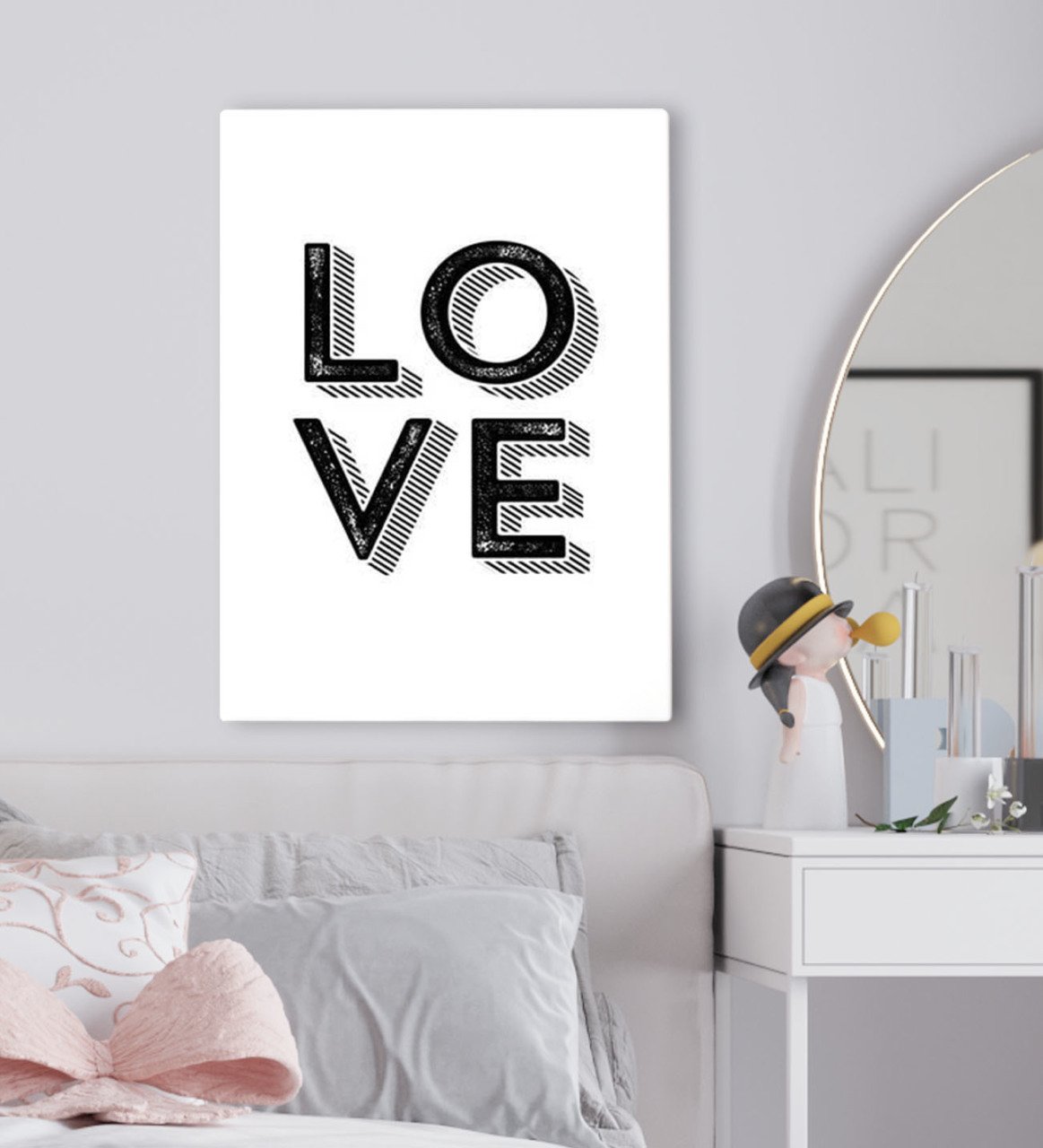 BK Gift Yatak Odası Konseptli Kanvas Tablo 50x70cm-81
