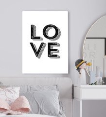 BK Gift Yatak Odası Konseptli Kanvas Tablo 50x70cm-81