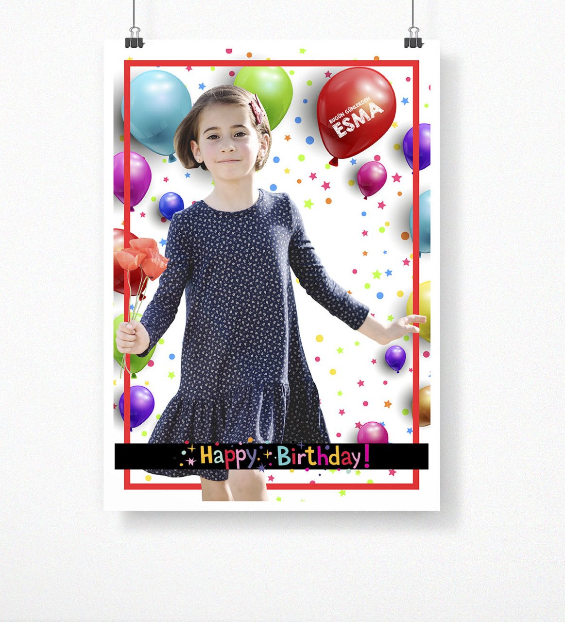 Kişiye Özel Doğum Günü Afiş Poster (50 x 70 cm.) 6