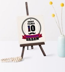 Babalar Gününe Özel Benim Fanatik Babam Şovaleli Doğal Taş - 1