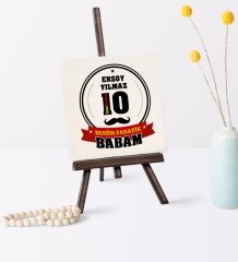 Babalar Gününe Özel Benim Fanatik Babam Şovaleli Doğal Taş - 2