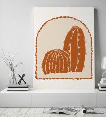 BK Gift Kaktüs Tasarımlı Kanvas Tablo 50x70cm-23