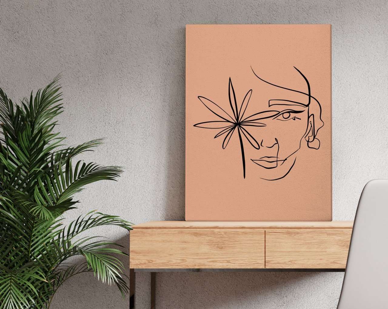 BK Home Minimalist Art Tasarımlı Kanvas Tablo 50x70cm-5