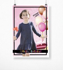 Kişiye Özel Doğum Günü Afiş Poster (50 x 70 cm.) 8