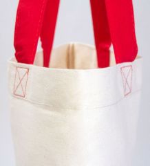 BK Gift I Love İstanbul Kırmızı Renkli Kulp Gabardin Bez Çanta 40x35cm, Baskılı Omuz Çantası, Alışveriş Çantası, Plaj Çantası