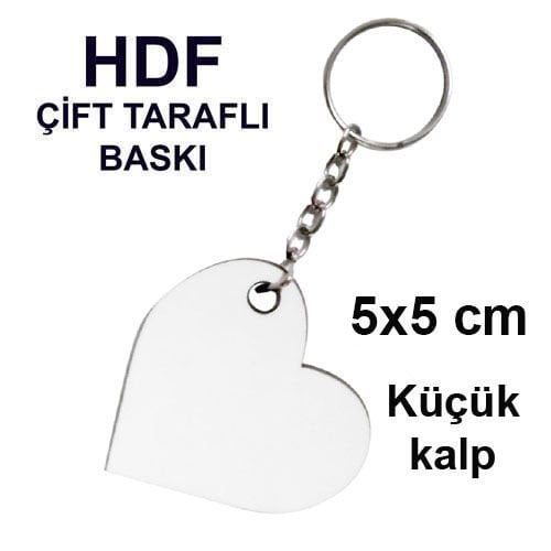 HDF Çift  Taraflı Anahtarlık - Kalp
