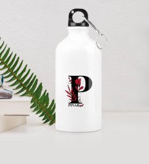 Kişiye Özel P Baş Harf ve İsimli Metal Suluk (500 ml.)