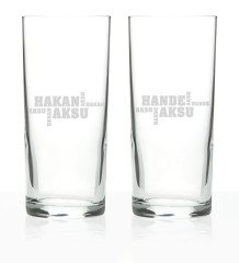 Kişiye Özel İkili İsimli Rakı Bardağı Seti - 20