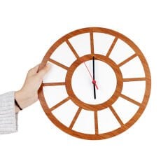 Sublimasyon MDF Duvar Saati 12 Fotoğraflı 34 cm