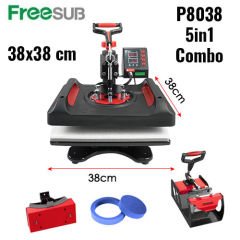 Combo 5in1 Transfer Baskı Presi 38X38 cm