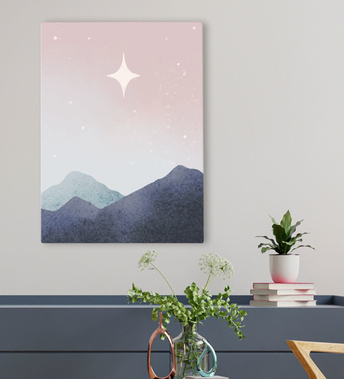 BK Gift Otel Odası Konseptli Kanvas Tablo 50x70cm-83