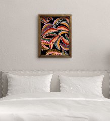 BK Gift Yatak Odası Konseptli Doğal Masif Ahşap Çerçeveli Tablo 45x65cm-85