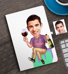 Kişiye Özel Bay Karikatürlü Defter-2