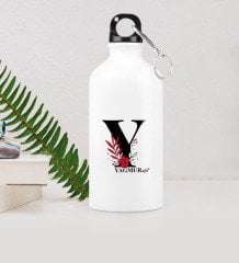 Kişiye Özel Y Baş Harf ve İsimli Metal Suluk (500 ml.)