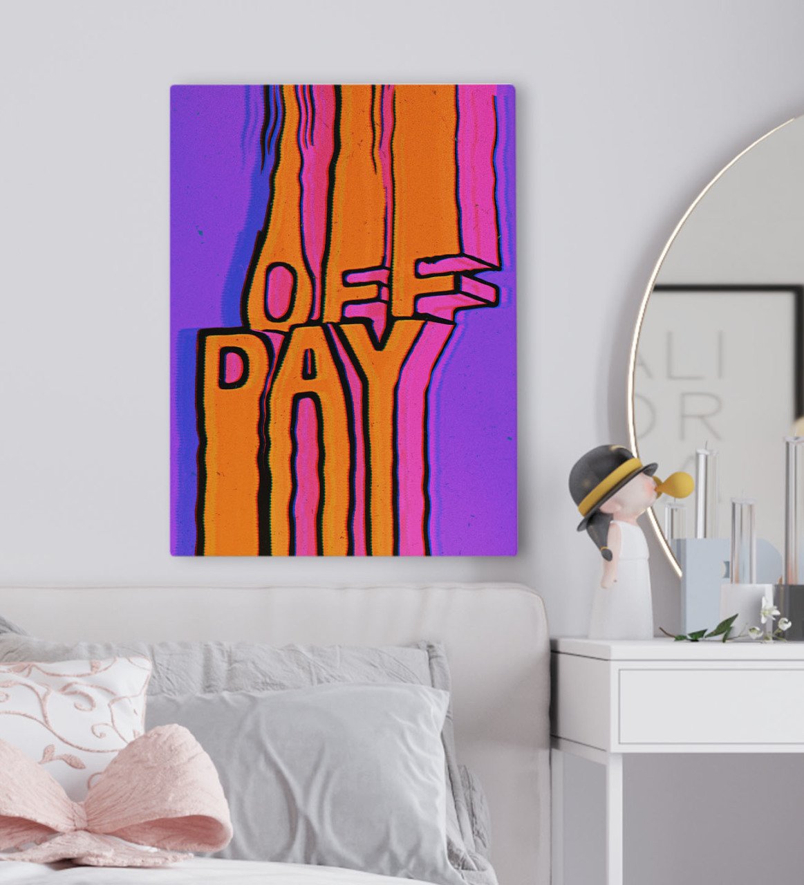 BK Gift Yatak Odası Konseptli Kanvas Tablo 50x70cm-86
