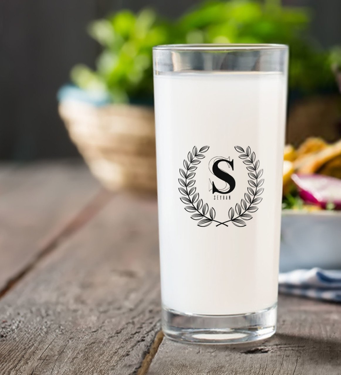 Kişiye Özel Renkli Baskılı İsimli Rakı Bardağı-35