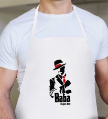 Kişiye Özel Godfather Baba Tasarımlı Beyaz Mutfak Önlüğü-18