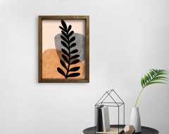 BK Home Doğal Masif Ahşap Çerçeveli Tablo 45x65cm-46