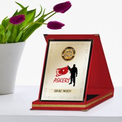 Kişiye Özel Yılın En İyi Askeri Kırmızı Plaket Ödülü