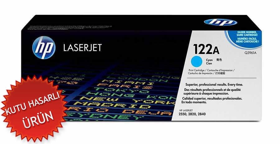HP Q3961A (122A) Mavi Orjinal Toner - LaserJet 2550 (C) (T8211)