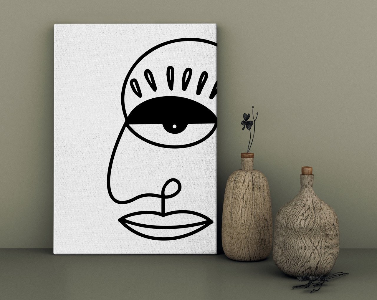 BK Home Picasso Style Tasarımlı Kanvas Tablo 30x50cm-4